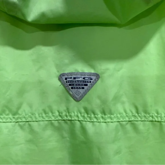 Columbia Green Lightweight Windbreaker Jacket Full Zip L - Picture 6 of 6